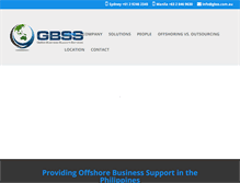 Tablet Screenshot of gbss.com.au